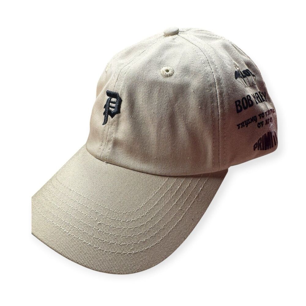 Primitive Bob Marley Strapback Hat Beige Rare Skater 90s Cap Adjustable